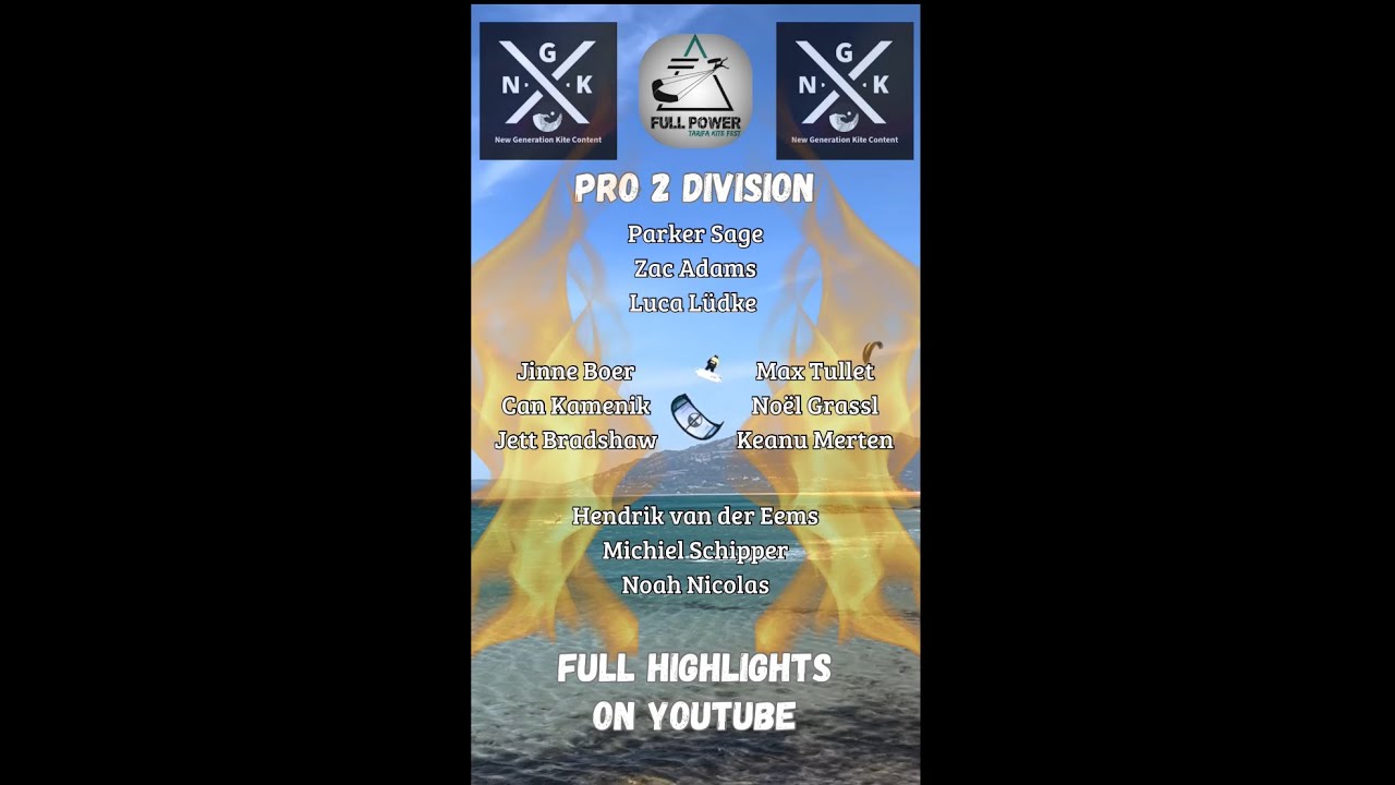 The full Highlights of Pro 2 Full Power Tarifa Extreme Kiteboarding