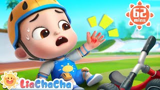 Learn to Ride a Bike  | Safety Tips Song | Song Compilation + LiaChaCha Nursery Rhymes & Baby Songs