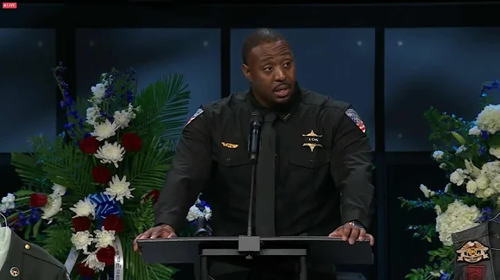 Tommie Johnson III speaks at fallen Oklahoma Count...