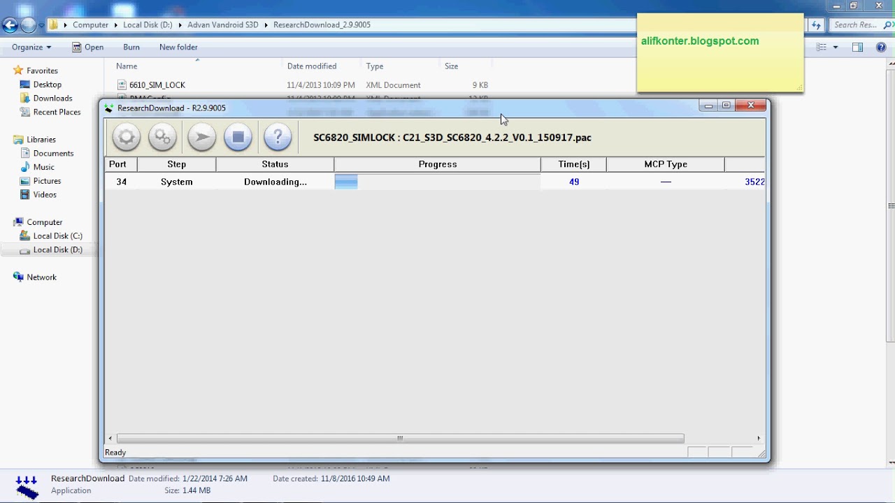 Flashing Advan S3D Tested