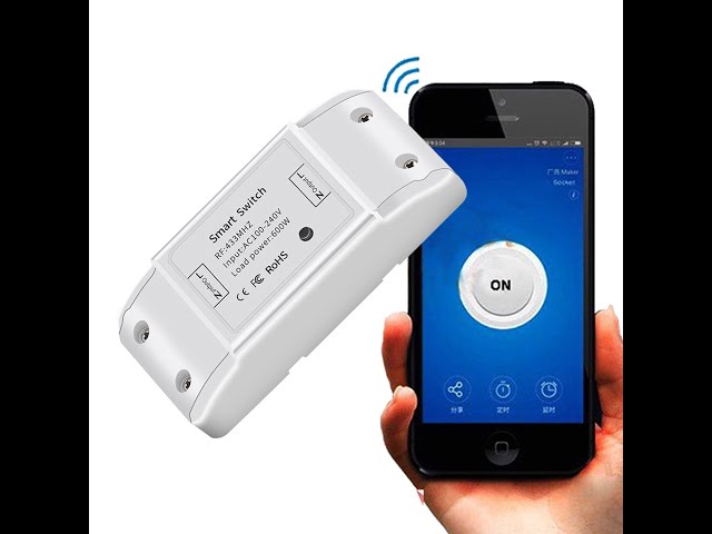 Công tắc điều khiển từ xa bằng điện thoại Qua WIFI, 3G, 4G (Smart Switch)