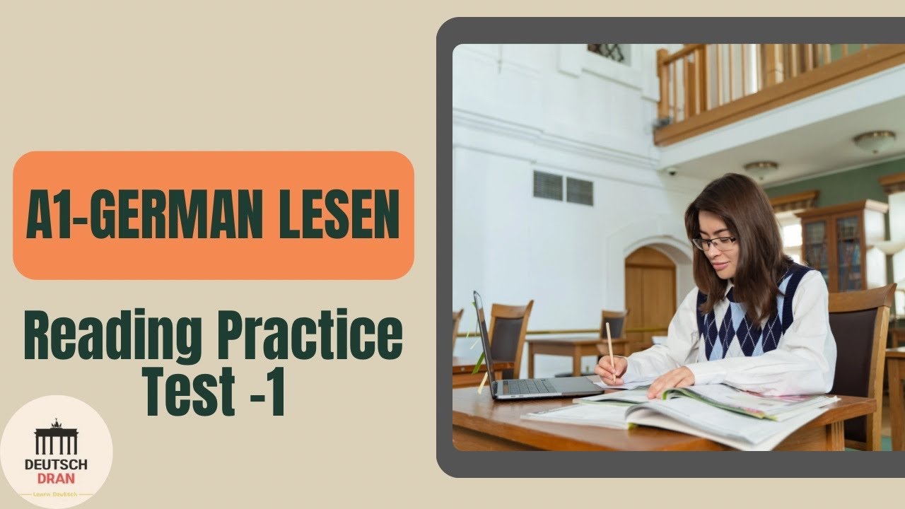A1 Reading Practice Test | Practice Test for A1 German (Lesen Übungen)| Practice Test — 1|