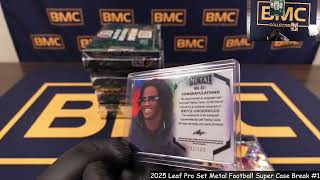 2025 Leaf Pro Set Metal Football Super Case break #1