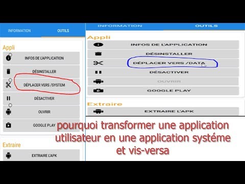 Comment transformer une application utilisateur en application système et pourquoi ?