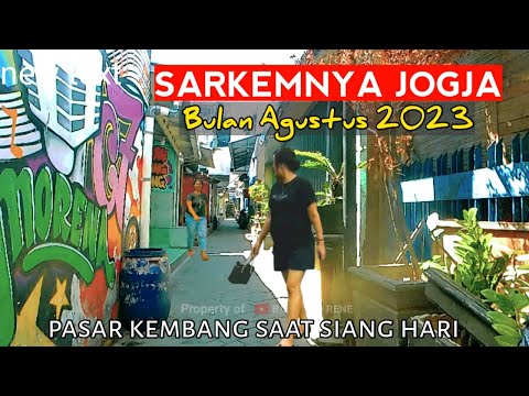 ❗Keliling Sarkemnya Jogja (Pasar kembang) saat siang hari.