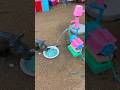 Mini Water Pump for Rhino 🦏 | Satisfying Handmade Construction Scene #shorts #youtubeshorts