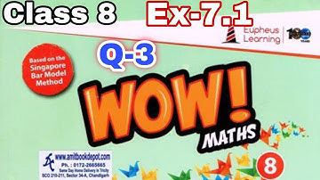 class 8 ex 7.1 Q 3#Linear_Equation_in_one_variable wow maths book solution #Vishwajeet_sir