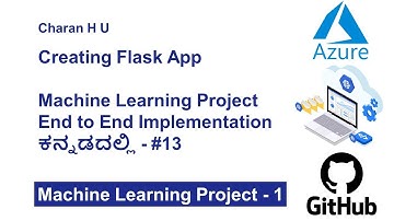 Creating Flask App | ML Project End to End Implementation and Deployment in Kannada #13