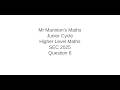 SEC 2025 Junior Cycle Higher Level Maths Question 6