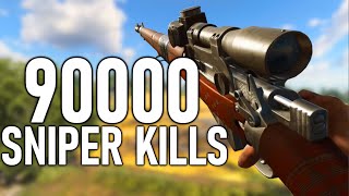 What 90000 Sniper Kills Experience Looks Like on Battlefield 5.....