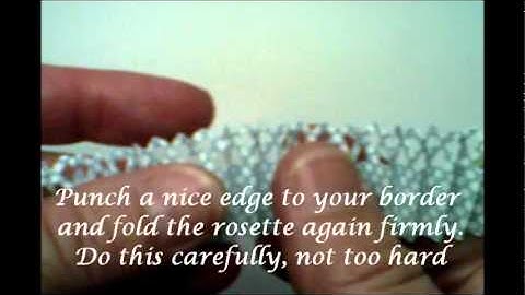 Tim Holtz inspired paper rosette.