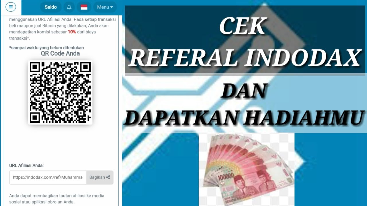 cara cek referral indodax terbaru - YouTube