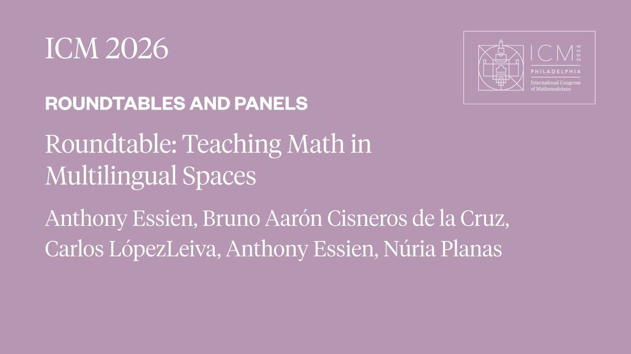 ICM 2026 Roundtable: Teaching Math in Multilingual Spaces