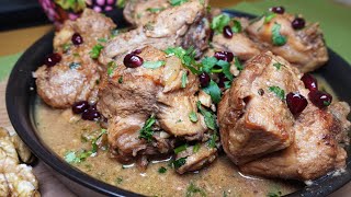 :      -., !!!/ CHICKEN WITH SPICES IN WINE