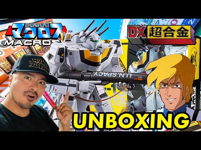 🤩  Unboxing  Macross DX Chogokin VF-1S Valkyrie Roy Focker Special ☠️  Robotech with Japan Geek class=