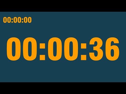 36 second timer (with end alarm, time elapsed and progress bar)