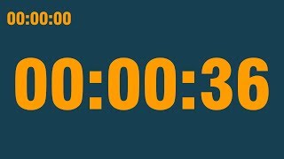 36 second timer (with end alarm, time elapsed and progress bar)