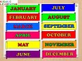 Months of the year with spellings I Months name in english for kids I Learn 12 months of the year