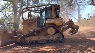Constructing a dozer line to allow for firefighter access