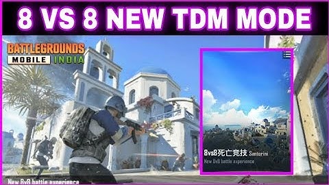 NEW 8V8 TDM MAP SANTORINI | BGMI NEW MODE GAMEPLAY | MI 10T #bgmi #gaming