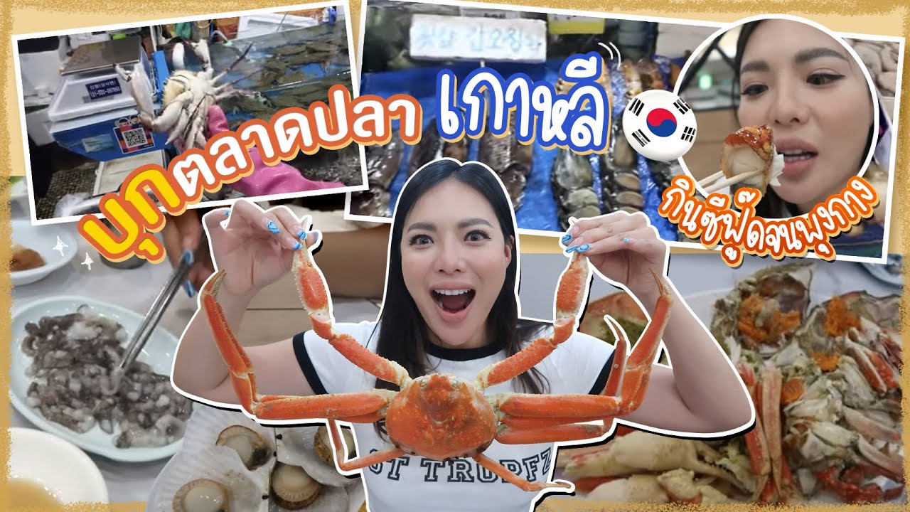 เกาหลีเกาใจ Ep.5 บุกตลาดปลา เกาหลี กินซีฟู๊ตจนพุงกาง 🥹😓 | Nobluk - Youtube