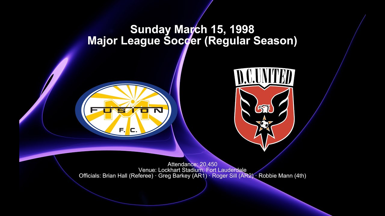 Full Match: Miami Fusion vs DC United (March 14th, 1998)