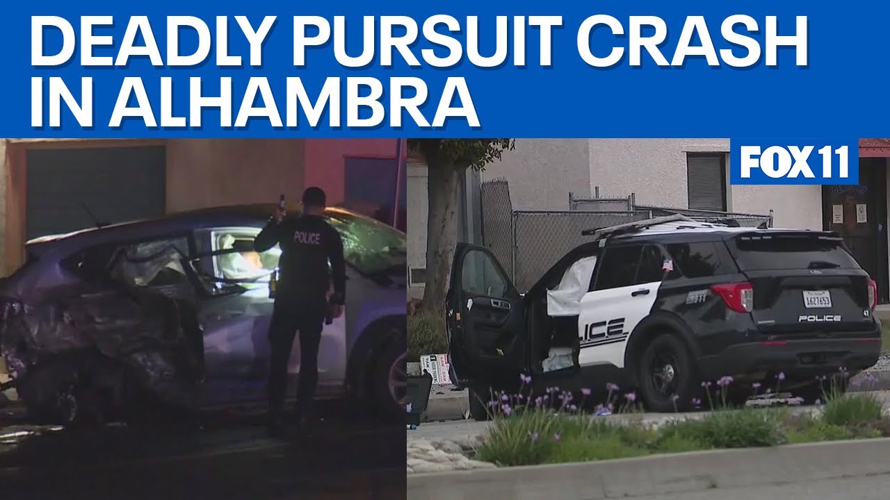 Woman killed, officer hurt in pursuit crash - YouTube