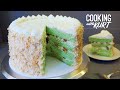 Buko Pandan Cake (Onde-Onde/Klepon Cake): Chiffon, Gula Melaka & Toasted Coconut | Cooking with Kurt