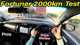 Toyota Fortuner 2000KM Drive Review l Pros and Cons l Aayush ssm