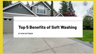 Top 5 Benefits Soft Wash: #pressurewashing #exteriorcleaning #softwashing #wow #softwash #portland screenshot 1