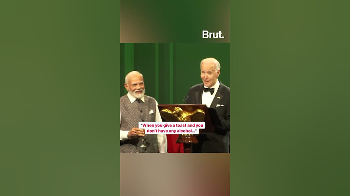PM Narendra Modi raised a toast with US President Joe Biden at the State Dinner in the White House