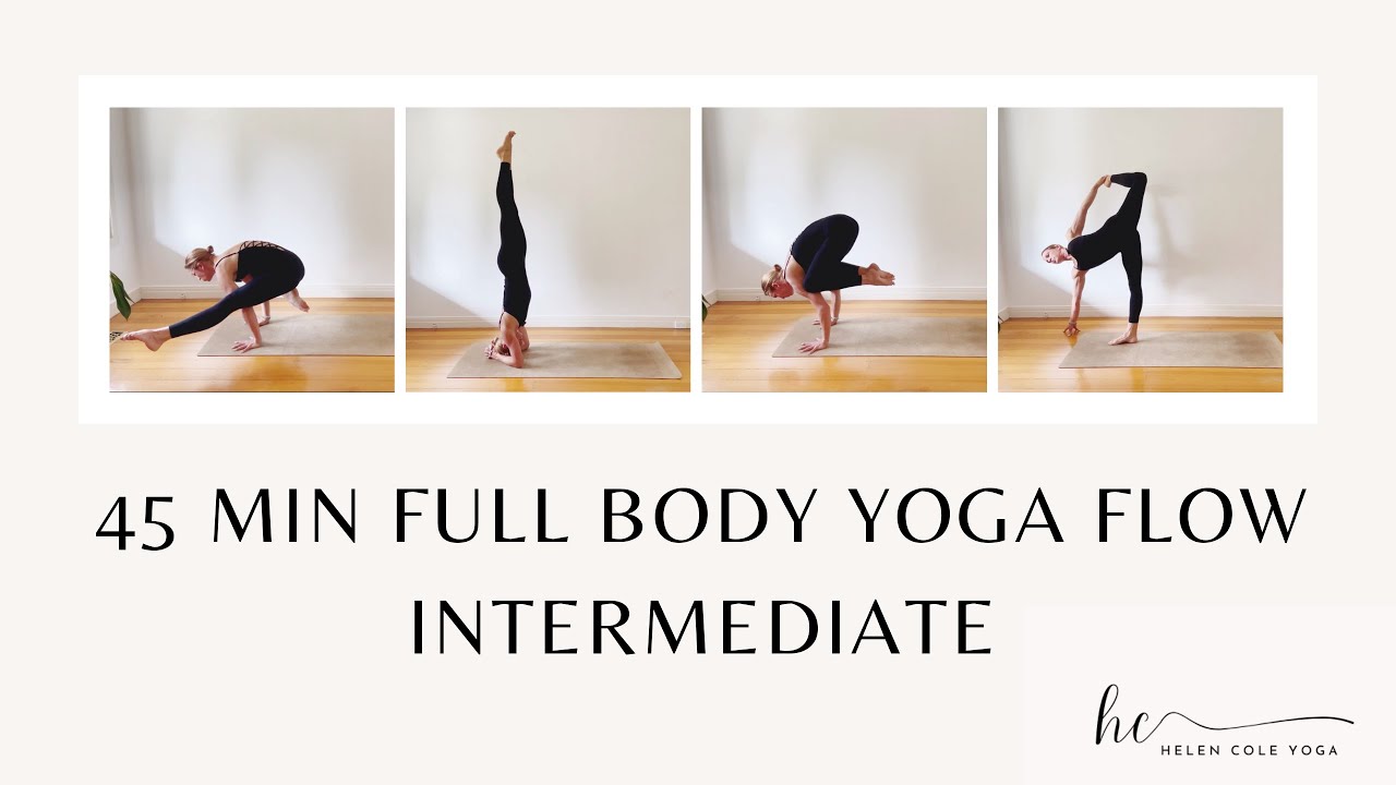 SWEATY 45 MIN FULL BODY FLOW - INTERMEDIATE VINYASA YOGA