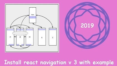 install react navigation v3 with example