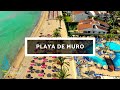 Playa de Muro - Hotel Condesa de la Bahia - Mallorca -  Spain -  4k Drone