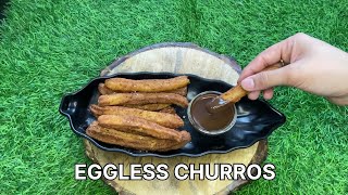 BEST EVER EGGLESS CHURROS | How to make churros at home food