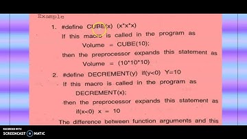 MACRO DEFINITION WITH ARGUMENTS