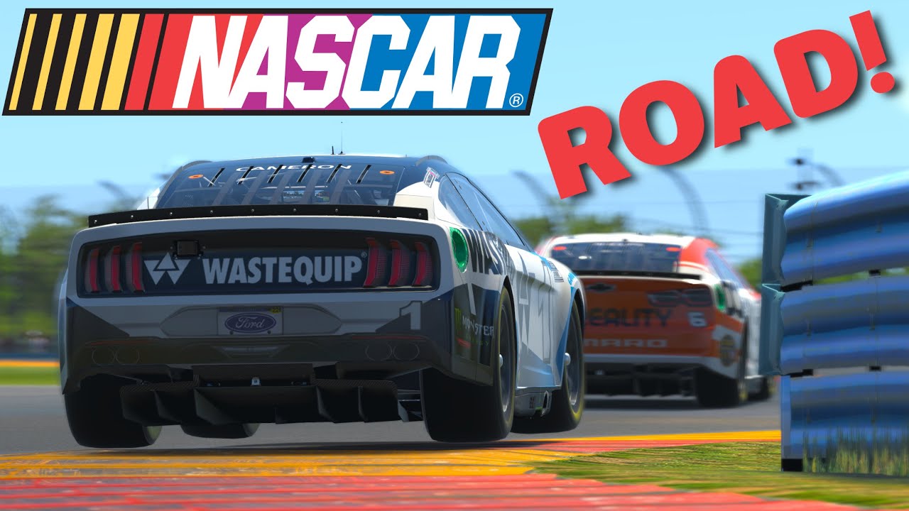 NASCAR on road levels the field! iRacing Class A Fixed at Watkins Glen Ford Mustang