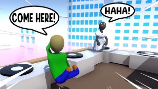 BALDI AND GRANNY PLAYS GANG BEASTS ROOF TOPS in HUMAN FALL FLAT