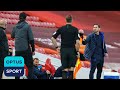 Jurgen Klopp reacts to Frank Lampard's sideline outburst