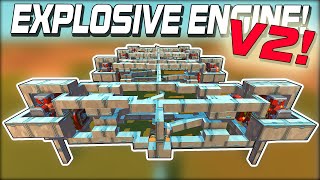 I Built a New and Improved Explosive Engine with Automatic Timing Systems! (Scrap Mechanic Gameplay)