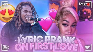 FETTY WAP - “Again” | LYRIC PRANK ON FIRST LOVE ❤️ **GONE RIGHT**