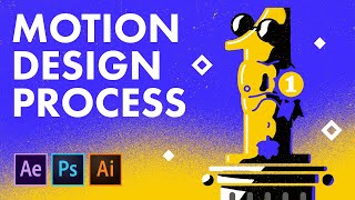 Motion Design Process In After Effects Illustrator & Photoshop - Tutorial