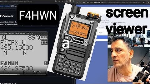 Quansheng K5-Viewer F4HWN Install and How to .