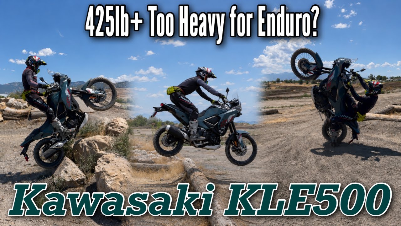 425lb+ Too heavy for Enduro? Kawasaki KLE500 Tested.