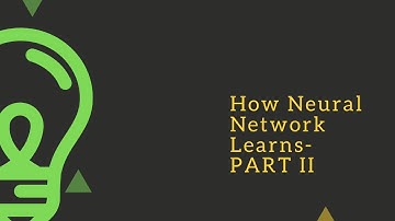 Deep Learning: How Neural Networks Learns : PART II : Undersatnding the cost function