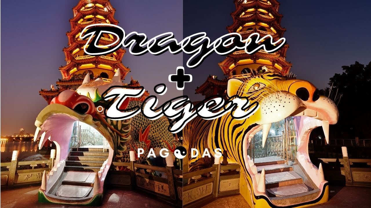 Dragon and Tiger Pagodas (Lotus Pond, Kaoshiung Taiwan) (How to get there?) 怎么去莲花池景区的龙虎塔。