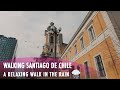 Walking Santiago de Chile 🇨🇱: A relaxing walk in the rain - Providencia (Binaural Sounds) | 4K 50fps