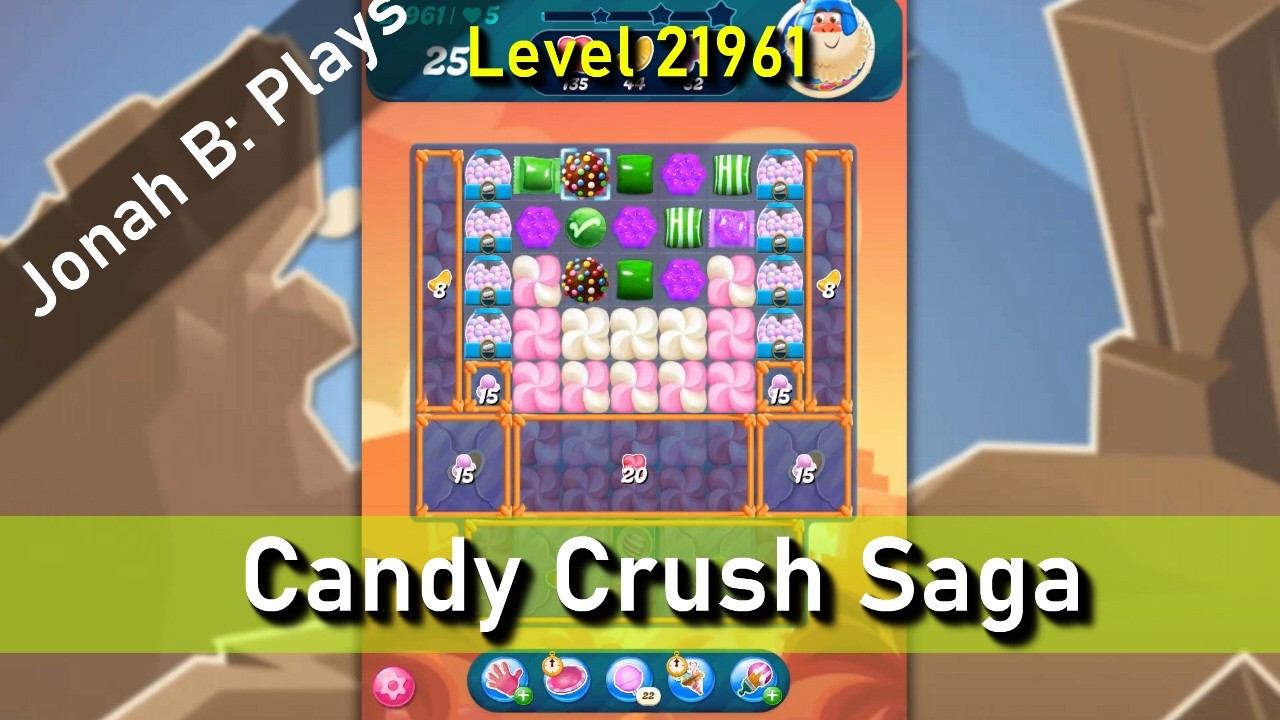 Candy Crush Saga Level 21961 - YouTube