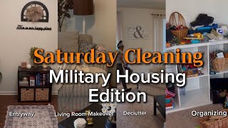 SATURDAY CLEAN | DECLUTTER | ORGANIZE | 2026 FALL DECOR | MILITARY HOUSING EDITION