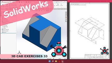 SolidWorks | 3D CAD EXERCISES 33 | StudyCadCam | Solution Tutorial |